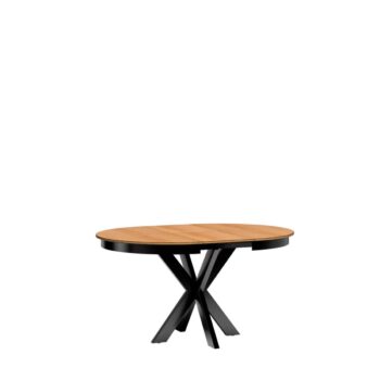 Sektor FINEST je v štýle modernej elegancie. Stane sa vynikajúcim výberom do vašej obývačky, jedálne či spálne. Charakteristickým znakom nábytku je jeho štýlové a elegantné zdobenie na prednej časti.Tento jedálenský rozkladací stôl je vyrobený z kvalitných LTD dosiek. Sú nenáročné na údržbu. Hrany sú chránené ABS hranou. Zadná časť nábytku je z HDF dosky.Farebné prevedenie: dub karamel. Stôl je v okrúhom stave. Po rozložení je v oválnom tvare.Rozmery:šírka: 110-150 cmvýška: 75 cmhĺbka: 110 cmDodávame v demontovanom stave.