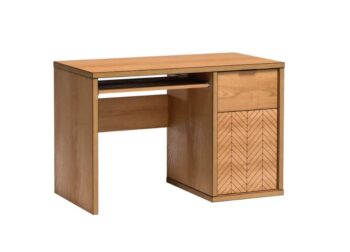 Sektor FINEST je v štýle modernej elegancie. Stane sa vynikajúcim výberom do vašej obývačky, jedálne či spálne. Charakteristickým znakom nábytku je jeho štýlové a elegantné zdobenie na prednej časti.Tento písací stôl je vyrobený z kvalitných LTD dosiek. Sú nenáročné na údržbu. Hrany sú chránené ABS hranou. Zadná časť nábytku je z HDF dosky.Farebné prevedenie: dub karamel. Súčasťou nábytku je výsuvná polica na klávesnicu počítača, ale aj skrinka na pravej strane s policou, ktorá rozdeľuje priestor na dve samostatné časti.Rozmery:šírka: 120 cmvýška: 78 cmhĺbka: 60 cmDodávame v demontovanom stave.