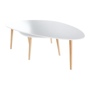 Konferenčný stolík (2 ks) FOLKO NEW je vyrobený z kvalitnej MDF, s hrúbkou 18 mm, v kombinácii s drevom. Nožičky sú vyrobené v prevedení buk a horné dosky stolíkov v bielej farbe. So stolíkmi Folko New získa vaša obývačka moderný vzhľad. Rozmery väčšieho stolíka sú 116x66x45 cm a rozmery menšieho…