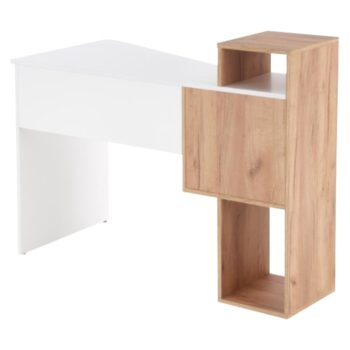 Písací stôl Fonty v elegantnom prevedení dub craft zlatý a biela je ideálnym riešením pre moderné interiéry. Tento stôl, vyrobený z kvalitného laminovaného DTD materiálu, ponúka nielen estetický vzhľad, ale aj praktickosť a funkčnosť. S rozmermi 122 cm na šírku, 90 cm na výšku…