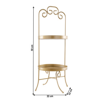 Stojan na šperky Franko v zlatej farbe je elegantným a praktickým doplnkom pre každú modernú domácnosť. Tento stojan, vyrobený z kvalitného kovu, ponúka nielen funkčnosť, ale aj štýlový vzhľad, ktorý sa hodí do akéhokoľvek interiéru. S výškou 50 cm a rozmermi 22 x 22 cm poskytuje dostatok…