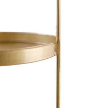 Stojan na šperky Franko v zlatej farbe je elegantným a praktickým doplnkom pre každú modernú domácnosť. Tento stojan, vyrobený z kvalitného kovu, ponúka nielen funkčnosť, ale aj štýlový vzhľad, ktorý sa hodí do akéhokoľvek interiéru. S výškou 50 cm a rozmermi 22 x 22 cm poskytuje dostatok…