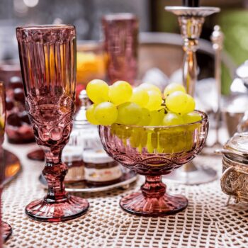 KONDELA Fregata Typ 4 pohár na šampanské (6 ks) 150 ml ružová – Obrázok 8