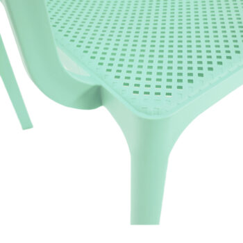 FRENIA: Plastová záhradná stolička Frenia - mentolová; materiál: plast; rozmery (ŠxHxV): 41,5x55x82,5 cm.