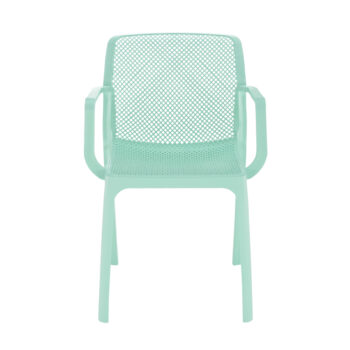 FRENIA: Plastová záhradná stolička Frenia - mentolová; materiál: plast; rozmery (ŠxHxV): 41,5x55x82,5 cm.