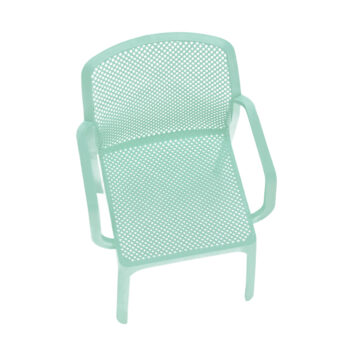 FRENIA: Plastová záhradná stolička Frenia - mentolová; materiál: plast; rozmery (ŠxHxV): 41,5x55x82,5 cm.