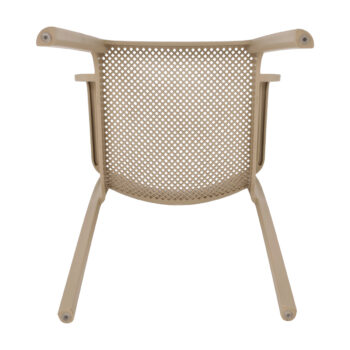 KONDELA Frenia záhradná stolička sivohnedá (taupe) – Obrázok 5