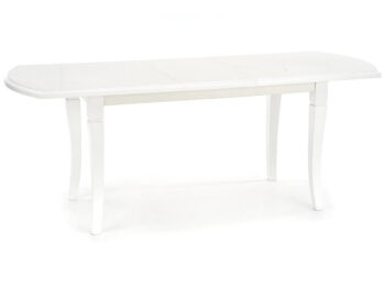 Rozkladací jedálenský stôl FRYDERYK 160/240 je vhodné umiestniť do klasicky zariadenej jedálne alebo kuchyne. Rozmery stola sú (ŠxHxV): 160-240x90x74 cm. Stôl možno jednoducho rozložiť na šírku až 240 cm a zložiť na šírku 160 cm. Nohy stola sú vyrobené z masívneho bukového dreva a horná doska…