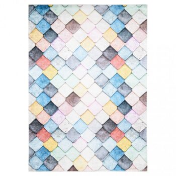 Farebný trendový koberec s geometrickým vzorom Šírka: 140 cm | Dĺžka: 200 cm