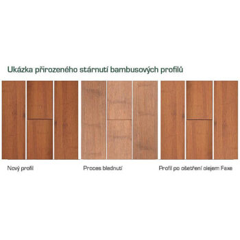 Fasádne palubovky SVETLÝ BAMBUS CTECH 18 × 137 × 1850 mm