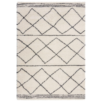 Flair Rugs, Kusový koberec Dakari Kush Berber Ivory, 160x230, biela, obývacia izba