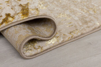 Flair Rugs, Kusový koberec Eris Arissa Gold, 160x230, žltá, chodba / predsieň