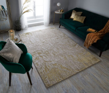 Flair Rugs, Kusový koberec Eris Arissa Gold, 80x150, žltá, chodba / predsieň
