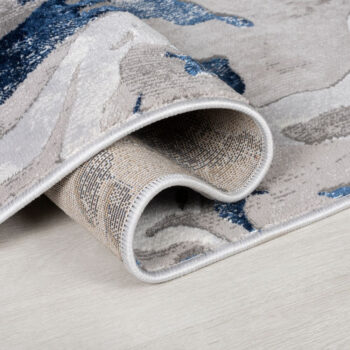 Flair Rugs, Kusový koberec Eris Marbled Navy, 200x290, modrá, kancelária