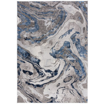 Flair Rugs, Kusový koberec Eris Marbled Navy, 200x290, modrá, kancelária