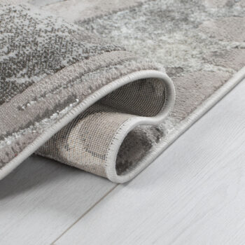 Flair Rugs, Kusový koberec Eris Marbled Silver, 200x290, šedá, kancelária