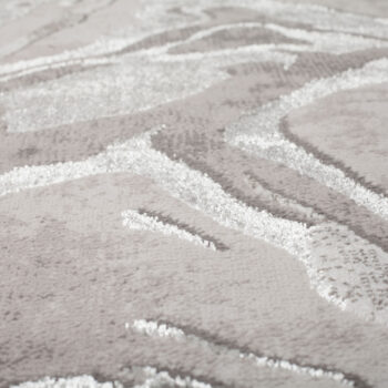 Flair Rugs, Kusový koberec Eris Marbled Silver, 200x290, šedá, kancelária