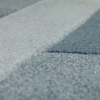 Flair Rugs, Kusový koberec Hand Carved Cosmos Denim Blue, 160x230, modrá, kancelária