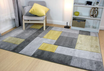 Flair Rugs, Kusový koberec Hand Carved Cosmos Ochre, 120x170, žltá, obývacia izba