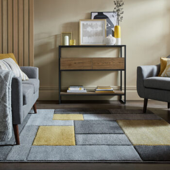 Flair Rugs, Kusový koberec Hand Carved Cosmos Ochre, 160x230, žltá, obývacia izba