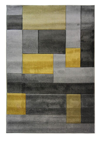 Flair Rugs, Kusový koberec Hand Carved Cosmos Ochre, 200x290, žltá, obývacia izba