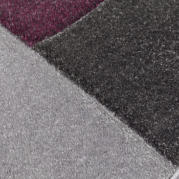 Flair Rugs, Kusový koberec Hand Carved Cosmos Purple / Grey, 200x290, fialová, chodba / predsieň
