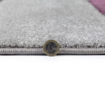 Flair Rugs, Kusový koberec Hand Carved Cosmos Purple / Grey, 200x290, fialová, chodba / predsieň