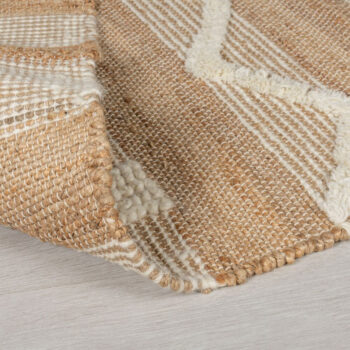 Flair Rugs, Kusový koberec Jubilant Medina Jute Natural/Ivory, 160x230, béžová, obývacia izba