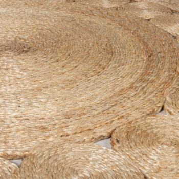 Flair Rugs, Kusový koberec Jute Arya Natural kruh, 150x150 (priemer) kruh, béžová, chodba / predsieň