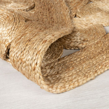 Flair Rugs, Kusový koberec Jute Arya Natural kruh, 150x150 (priemer) kruh, béžová, chodba / predsieň