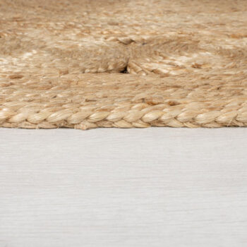 Flair Rugs, Kusový koberec Jute Arya Natural kruh, 150x150 (priemer) kruh, béžová, chodba / predsieň