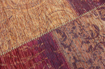 Flair Rugs, Kusový koberec Manhattan Patchwork Chenile Terracotta, 155x230, oranžová, chodba / predsieň
