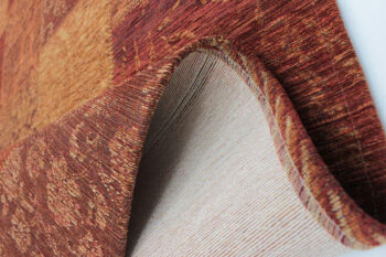 Flair Rugs, Kusový koberec Manhattan Patchwork Chenile Terracotta, 155x230, oranžová, chodba / predsieň