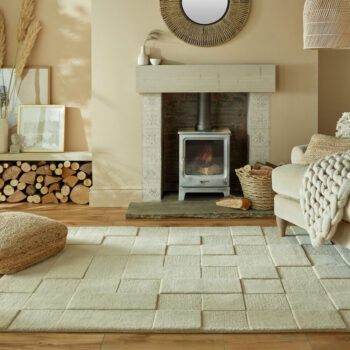 Flair Rugs, Kusový koberec Moderno Checkerboard Natural, 120x170, béžová, obývacia izba