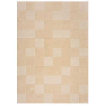 Flair Rugs, Kusový koberec Moderno Checkerboard Natural, 120x170, béžová, obývacia izba