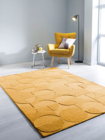 Flair Rugs, Kusový koberec Moderno Gigi Ochre, 120x170, žltá, chodba / predsieň