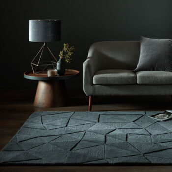 Flair Rugs, Kusový koberec Moderno Shard Charcoal, 200x290, šedá, chodba / predsieň