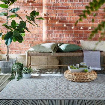 Flair Rugs, Kusový koberec Piatto Argento Silver – na von aj na doma, 80x150, šedá, chodba / predsieň