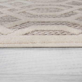 Flair Rugs, Kusový koberec Piatto Mondo Natural kruh – na von aj na doma, 160x160 (priemer) kruh, béžová, chodba / predsieň