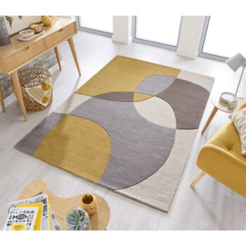 Flair Rugs, Kusový koberec Radiance Glow Ochre, 200x290, žltá, obývacia izba