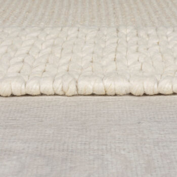 Flair Rugs, Kusový koberec Rue Plait Natural, 160x230, biela, obývacia izba
