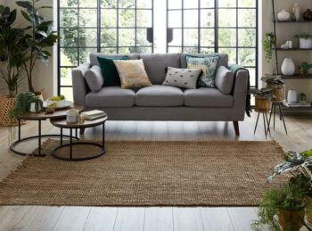 Flair Rugs, Kusový koberec Sarita Jute Boucle Natural, 160x230, béžová, chodba / predsieň