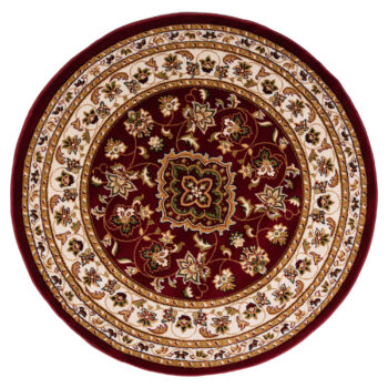 Flair Rugs, Kusový koberec Sincerity Royale Sherborne Red kruh, 133x133 (priemer) kruh, červená, kancelária