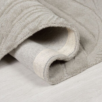 Flair Rugs, Kusový koberec Solace Lino Leaf Grey, 120x170, šedá, obývacia izba
