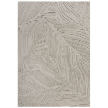 Flair Rugs, Kusový koberec Solace Lino Leaf Grey, 120x170, šedá, obývacia izba