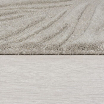 Flair Rugs, Kusový koberec Solace Lino Leaf Grey, 120x170, šedá, obývacia izba