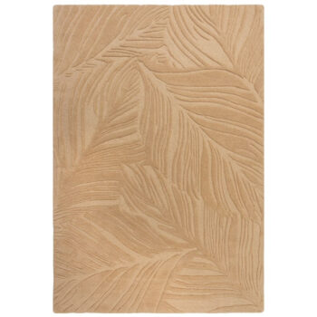 Flair Rugs, Kusový koberec Solace Lino Leaf Stone, 160x230, béžová, obývacia izba