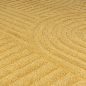 Flair Rugs, Kusový koberec Solace Zen Garden Ochre, 120x170, žltá, obývacia izba