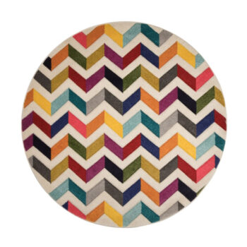 Flair Rugs, Kusový koberec Spectrum Bolero Multi kruh, 160x160 (priemer) kruh, viacfarebná, kancelária