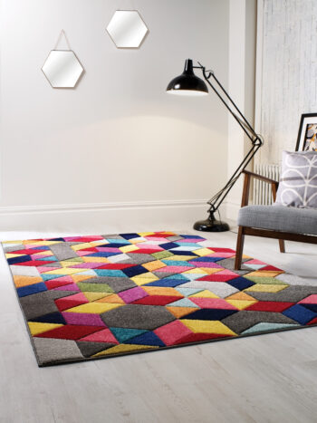 Flair Rugs, Kusový koberec Spectrum Dynamic Multi, 200x290, viacfarebná, obývacia izba